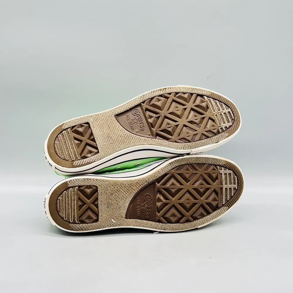 Converse Shoes Womens 7 Green Canvas Chuck Taylor All Star High Sneakers Comfort - Picture 8 of 10